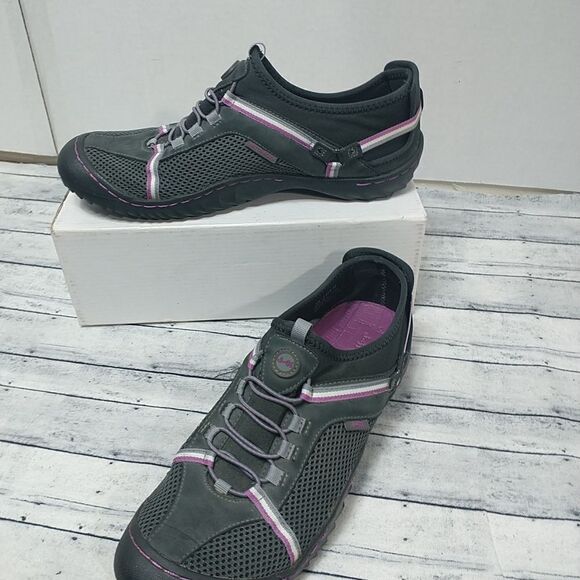 J-41 Shoes Womens SZ 11 Tahoe Water Ready Flats Slip On Sneakers Gray Textile - Picture 1 of 8